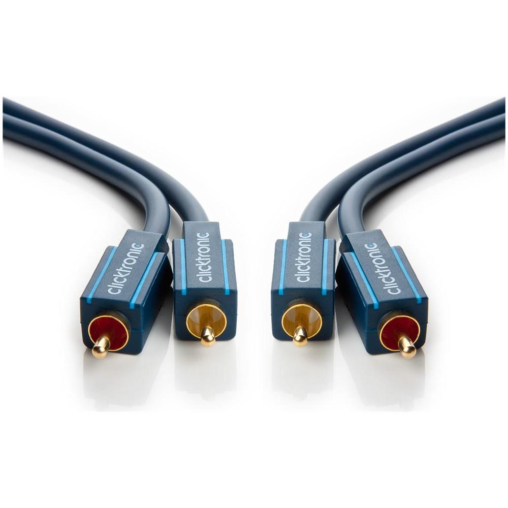Casual Series Click C - Audiokabel - Rca X 2 (m) Bis Rca X 2 (m) - 50 Cm - Doppelt Abgeschirmtes Koaxialkabel - Foto 2