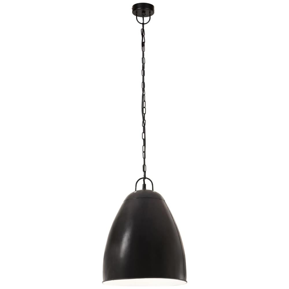 Lampada A Sospensione Industriale 25 W Nero Spento Rotonda 32cm - Foto 2