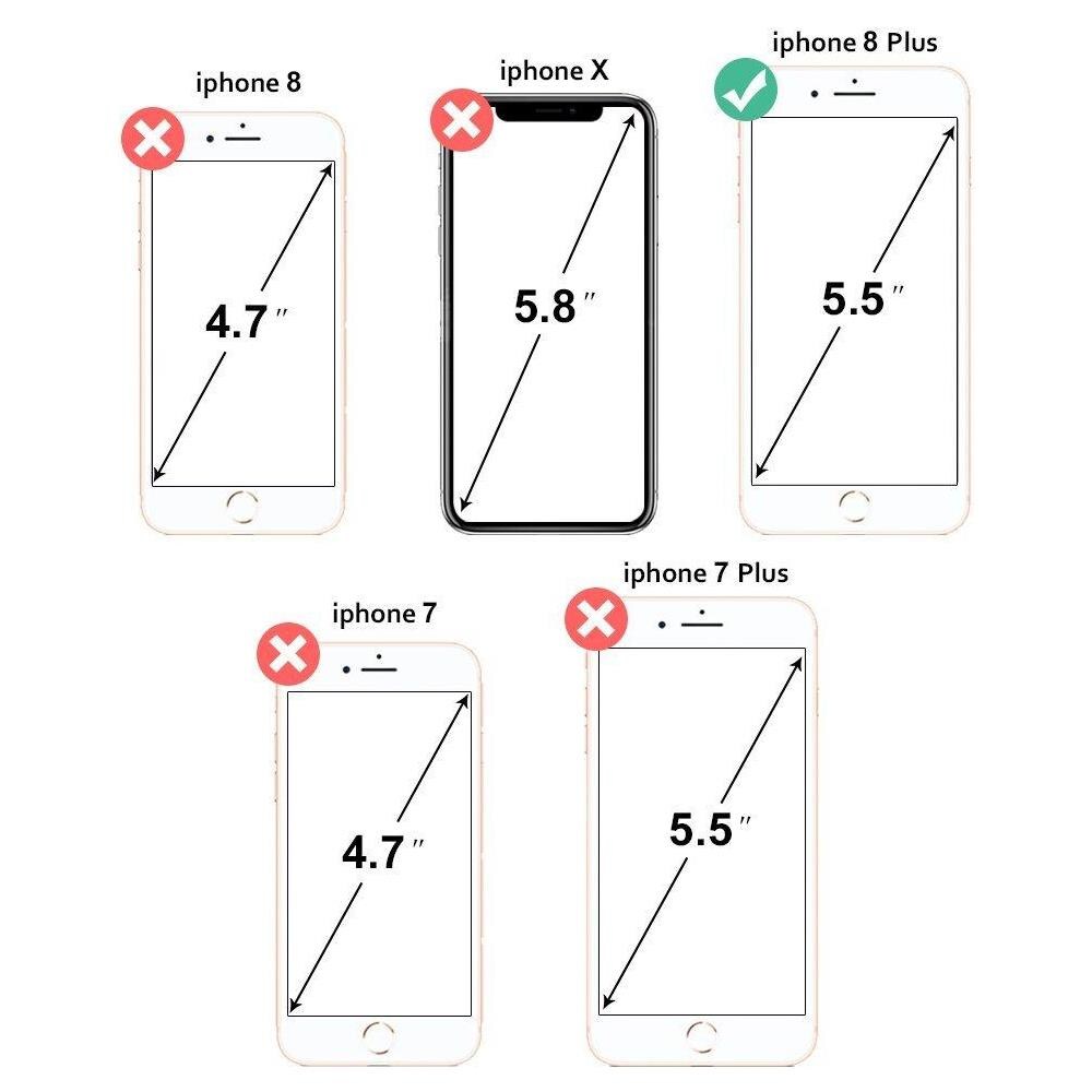 Protezione Schermo Per Iphone 8 Plus In Vetro Temperato Bianco - Foto 8