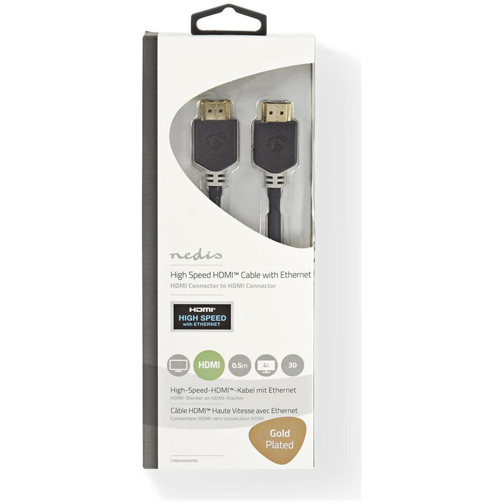 CVBW34000AT05 cavo HDMI 0,5 m HDMI tipo A (Standard) Antracite - Foto 3