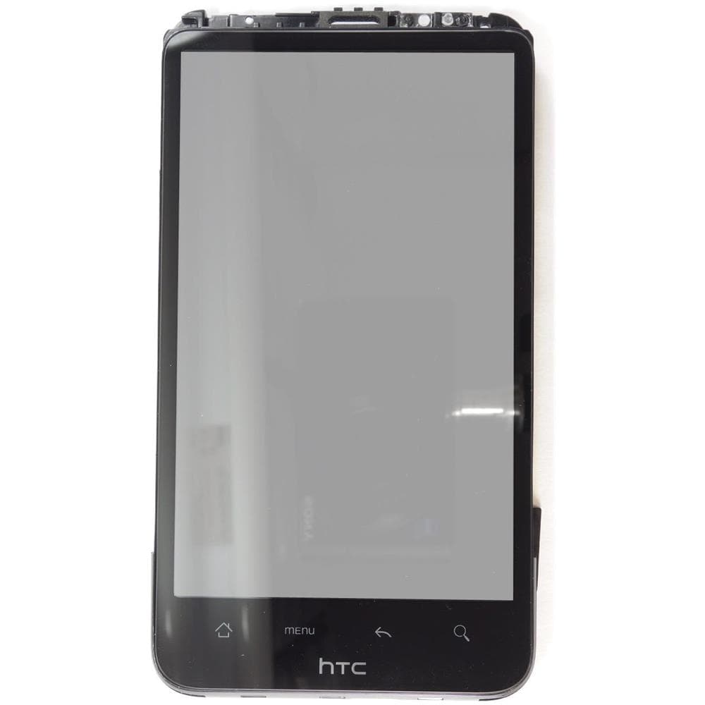 Schermo Lcd Touch Screen Retina Completo Con Frame Per Htc Desire X - Nero - Foto 1
