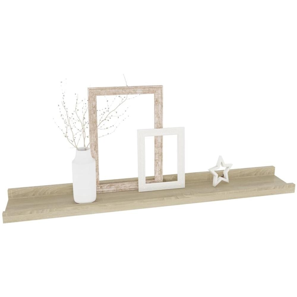 Mensole Da Parete 4 Pz Rovere Sonoma 60x9x3 Cm - Foto 3