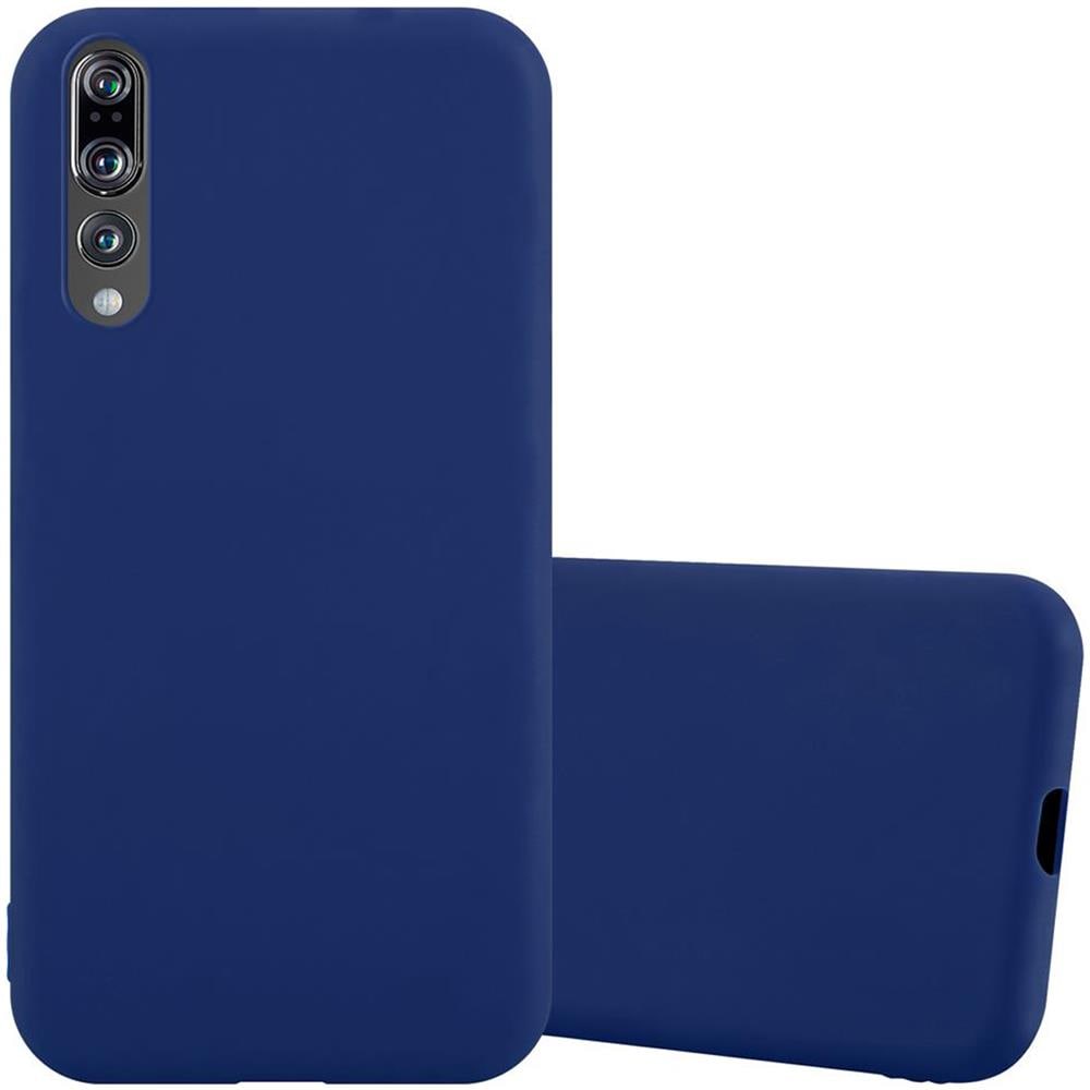Custodia Compatibile Con Honor P20 Plus / P20 Pro In Candy Blu Scuro - Coperchio Protettivo In Silicone Tpu Flessibile - Foto 1