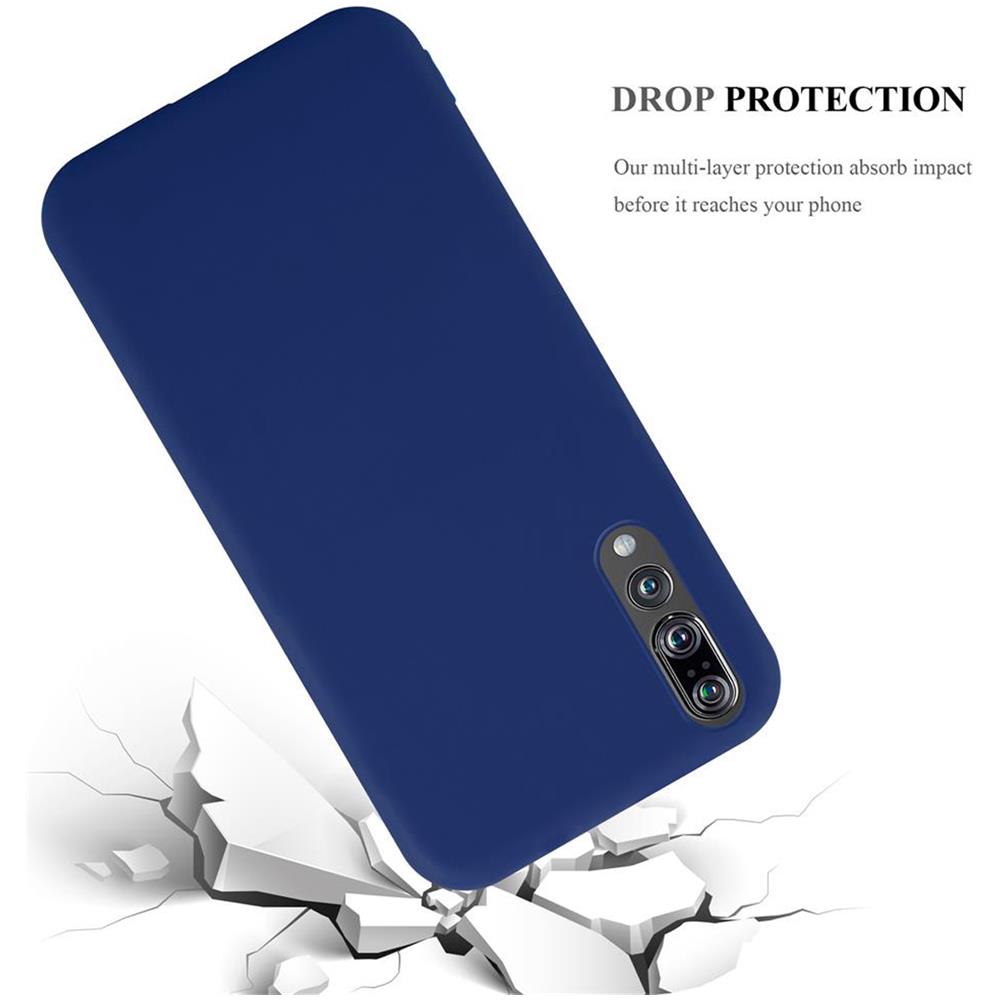 Custodia Compatibile Con Honor P20 Plus / P20 Pro In Candy Blu Scuro - Coperchio Protettivo In Silicone Tpu Flessibile - Foto 8
