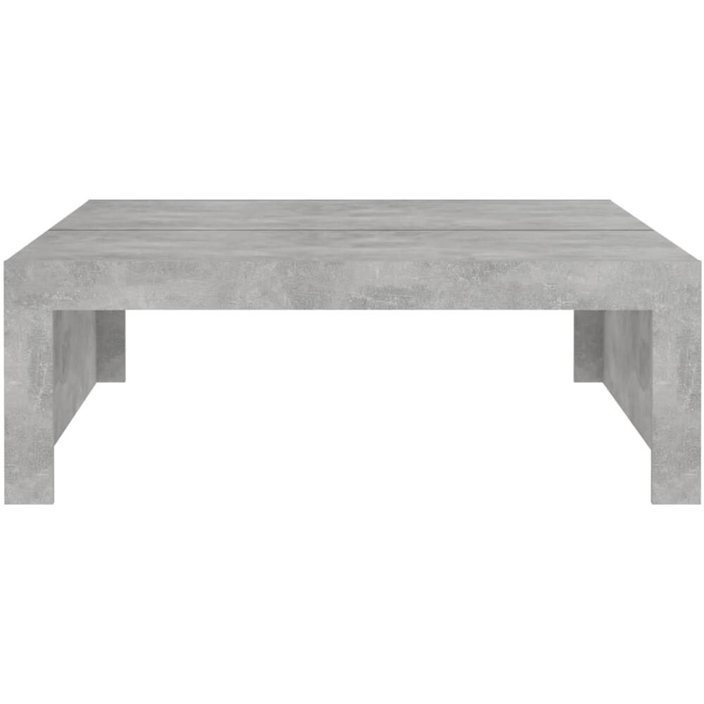 Tavolino da Salotto Grigio Cemento 100x100x35 cm Truciolato - Foto 6