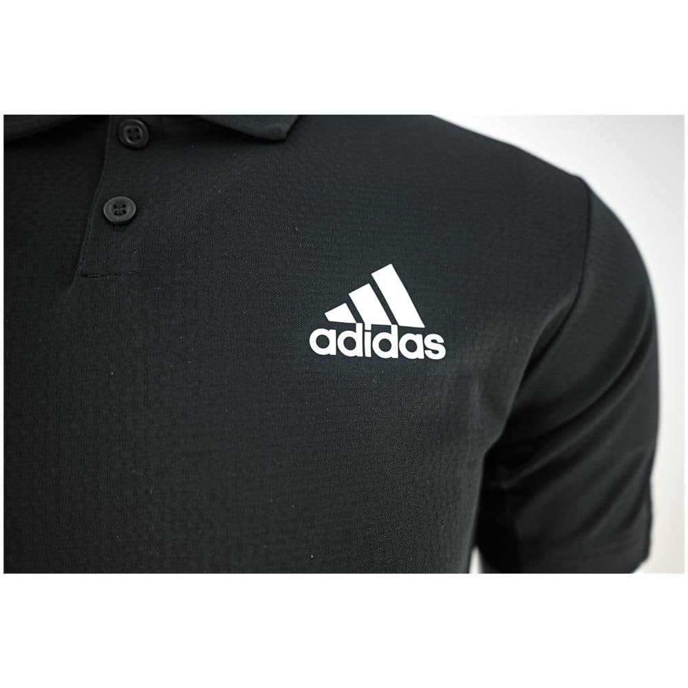 Heat Rdy Tennis Polo Gh7670, Uomini, Nero, S - Foto 2