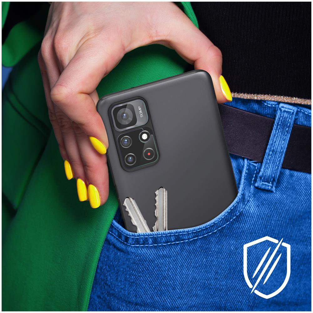 Kit 4 Pellicole Fotocamera Redmi Note 11 / 11s Vetro Ibrido 7h Trasparenti - Foto 2