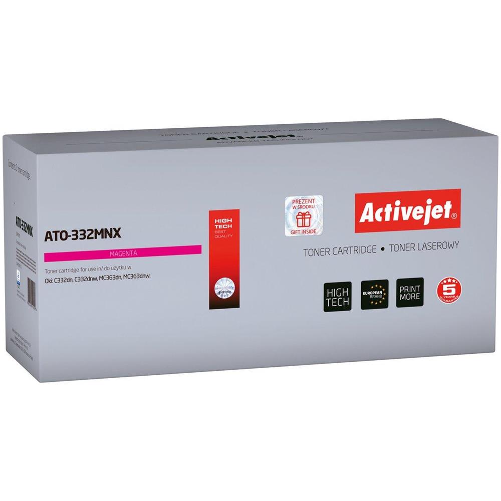 TONER COMPATIBILE -  Activejet Ato-532cnx (sostitutivo Per Oki 46490607; Supreme; 6000 Pagine; Ciano) - Foto 3
