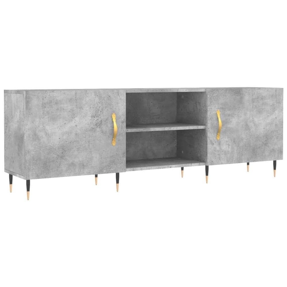 Mobile Porta Tv Grigio Cemento 150x30x50cm In Legno Multistrato - Foto 2