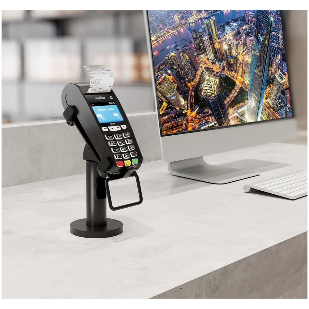 Supporto Girevole E Inclinabile Per Terminale Pagamento Pos Bancomat Carta Di Credito - Foto 3