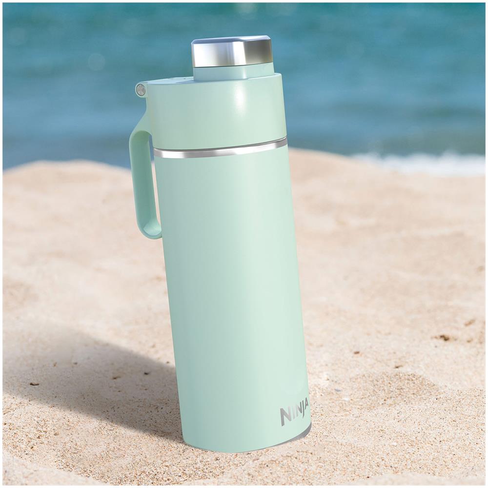 Thirsti Uso quotidiano, Fitness, Trekking, Sport 530 ml Plastica, Acciaio inox Colore menta - Foto 9