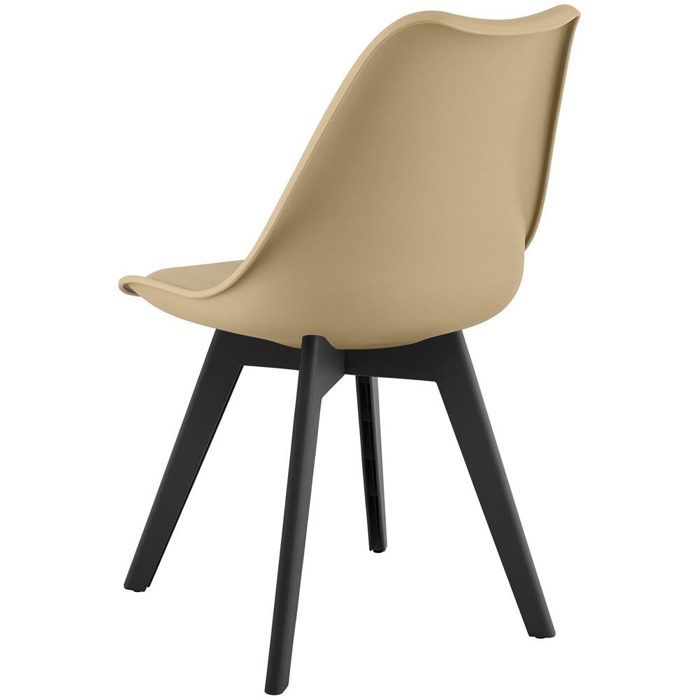 Sedia RIXK - Beige scuro con gambe nere x1 - Foto 2