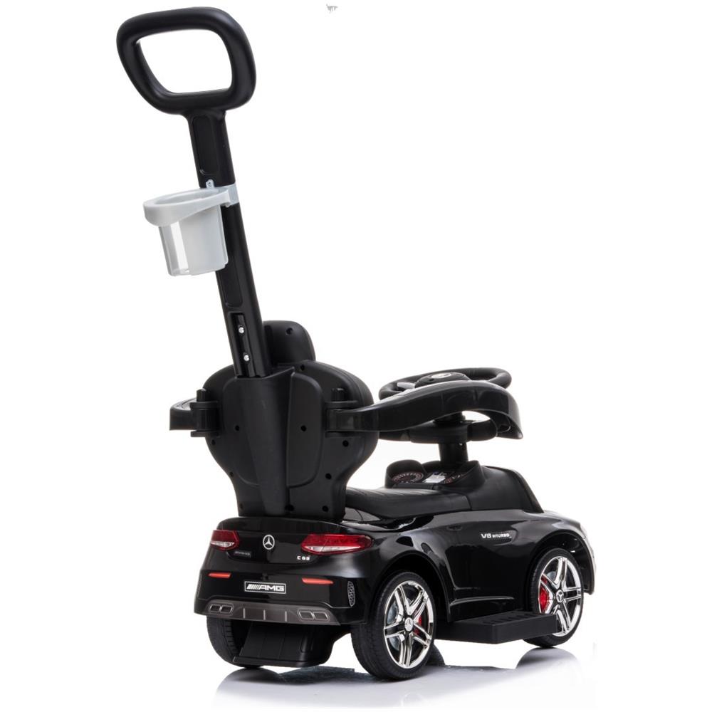 Cavalcabile spingi-camminatore Mercedes 3in1 AMG auto grande per bambini nera - Foto 1