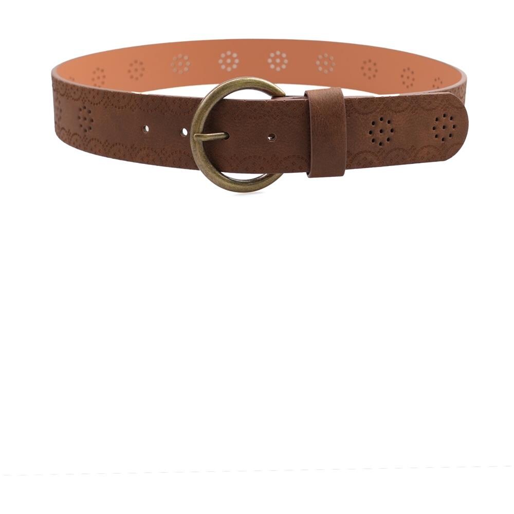 Cintura con Fibbia Rotonda Argento Contemporanea Designer - Foto 1