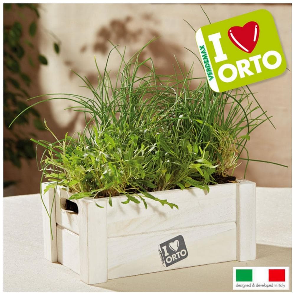 Kit Composto Da Cassetta In Legno, Terriccio, Semi Alta Germinabilità Basilico - Prezzemolo - Foto 2