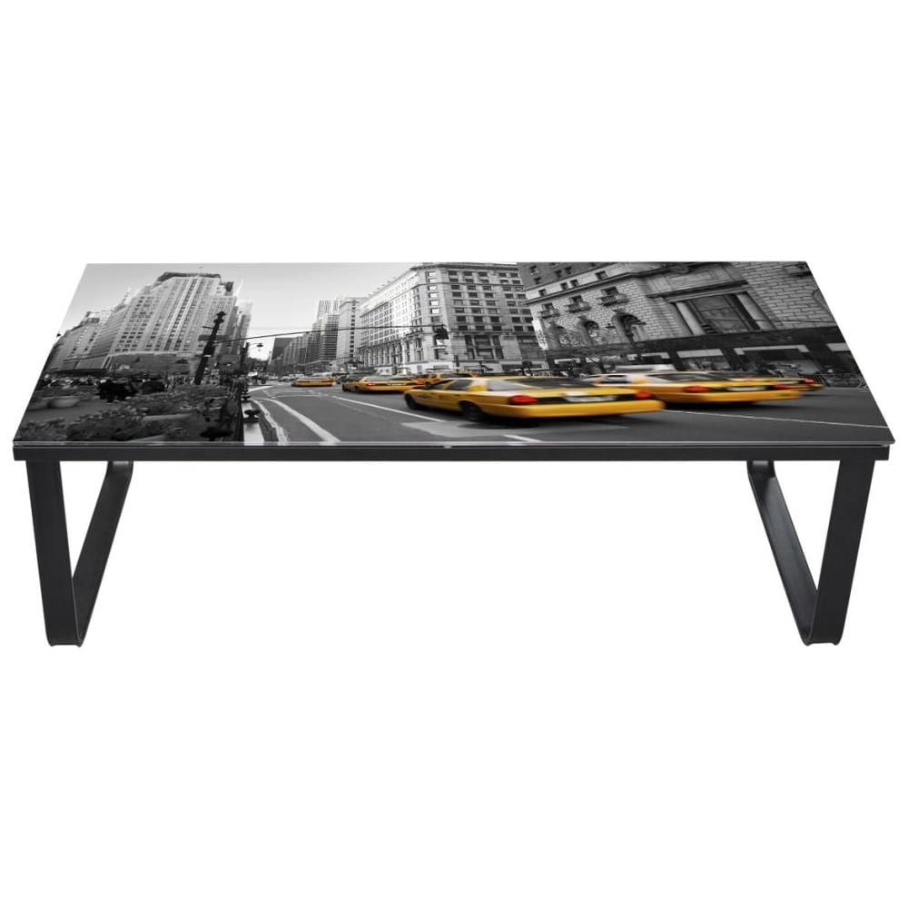 Tavolino Retangolare Con Vetro Stampato - Foto 2