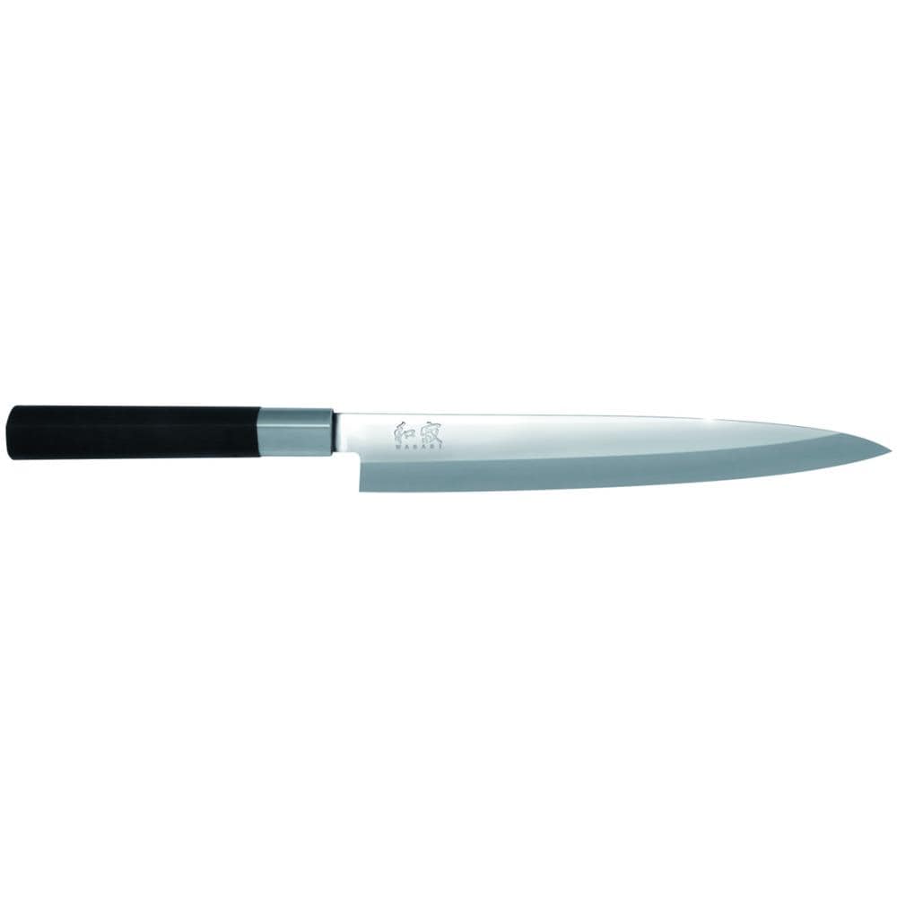 Coltello Yanagiba Con Affilatura Asimmetrica Cm 21 Linea Wasabi Black Di In Acciaio Inox Con Manico In Plastica - Foto 2