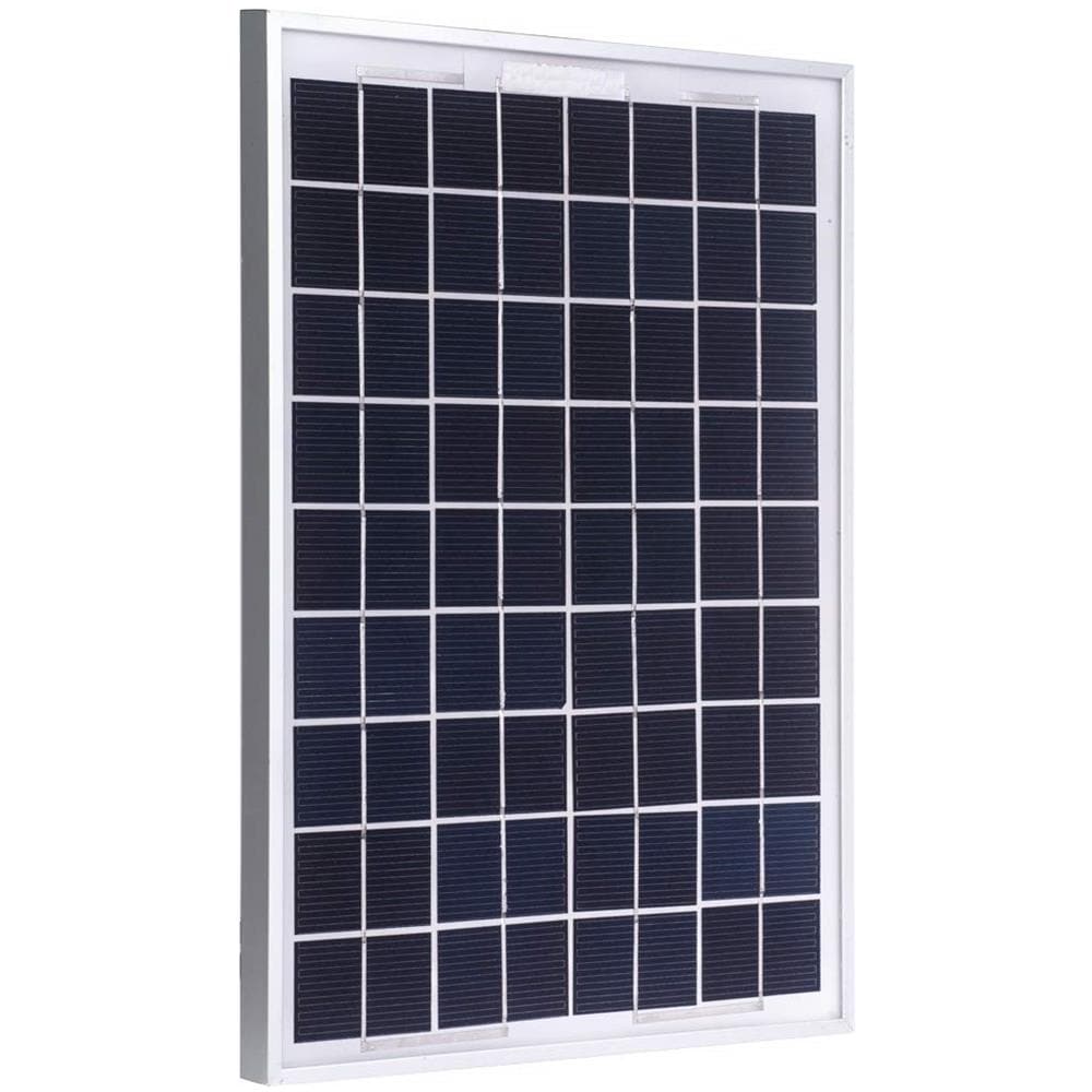 Pannello Solare Fotovoltaico Monocristallino Da 10w Con Pinze A Morsa - Foto 1