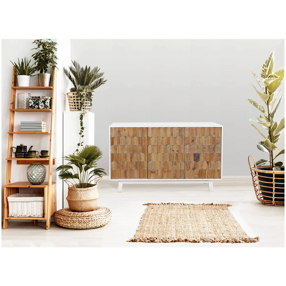 Matrix - Madia A Tre Ante Con Decoro In Legno - Foto 4