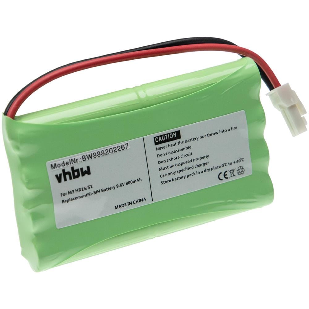Batteria Sostituisce Somfy M3 Hr15/51, 2400720, 5008956, 5071688 Per Cancelli, Porte Automatiche (800mah, 9,6v, Nimh) - Foto 1