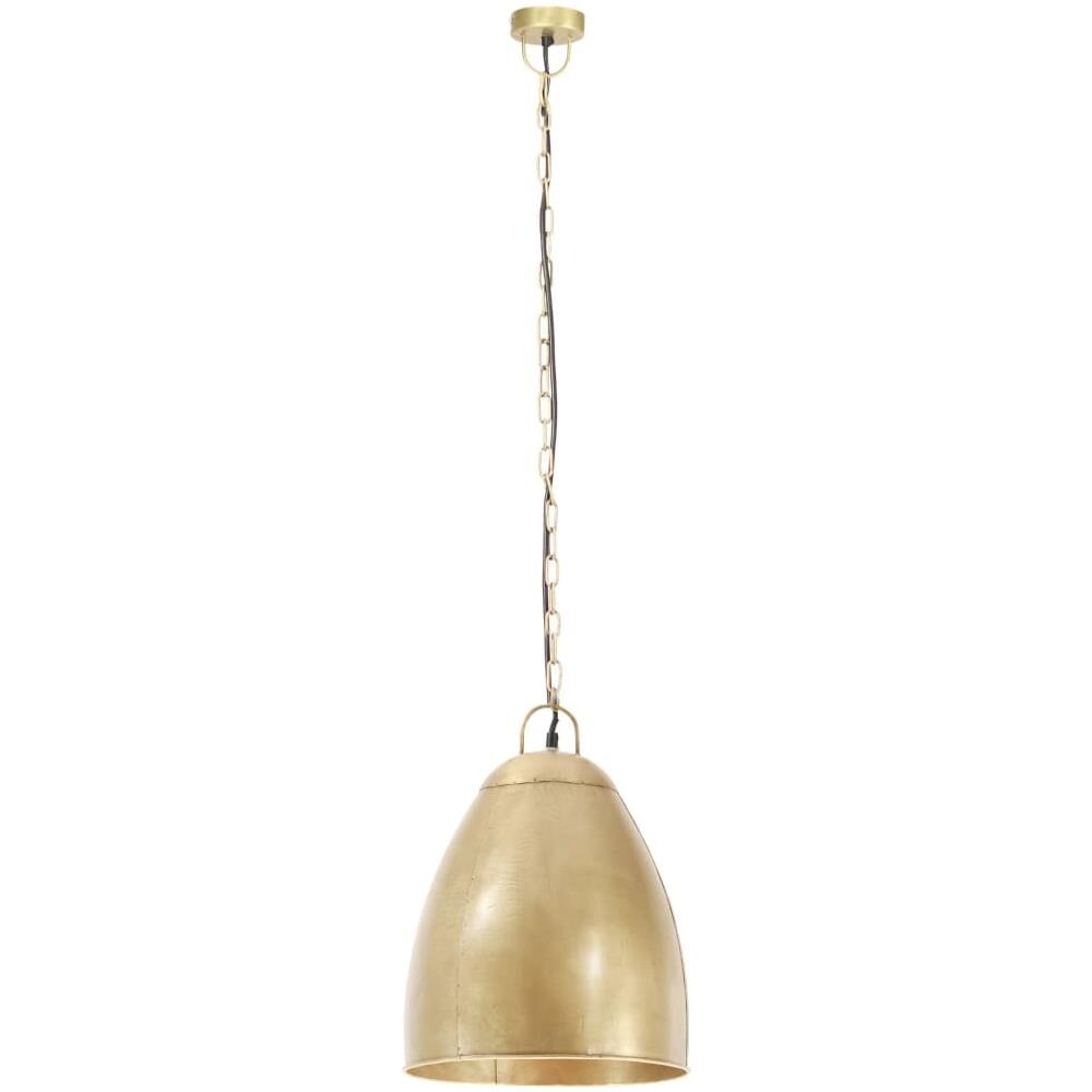 Lampada A Sospensione Industriale 25 W Ottone Rotonda 32 Cm E27 - Foto 2