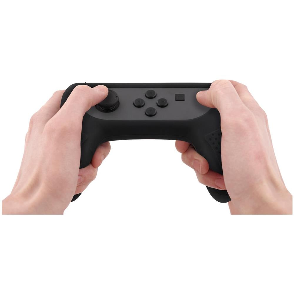 Impugnatura In Silicone Deltaco Gaming Per Joy-con Nintendo Switch, Nera - Foto 2