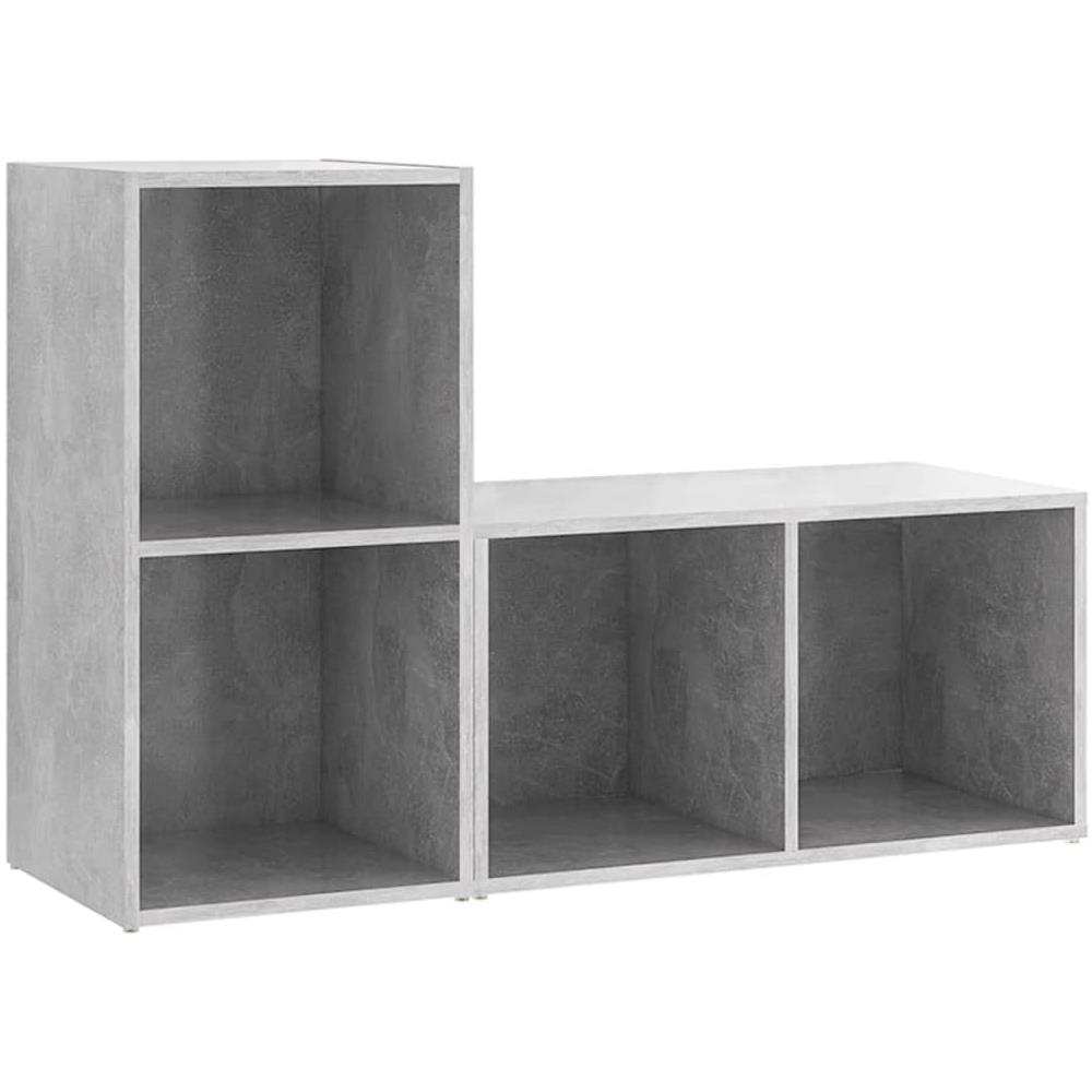 Mobili TV 2 pz Grigio Cemento 72x35x36,5cm in Legno Multistrato - Foto 1