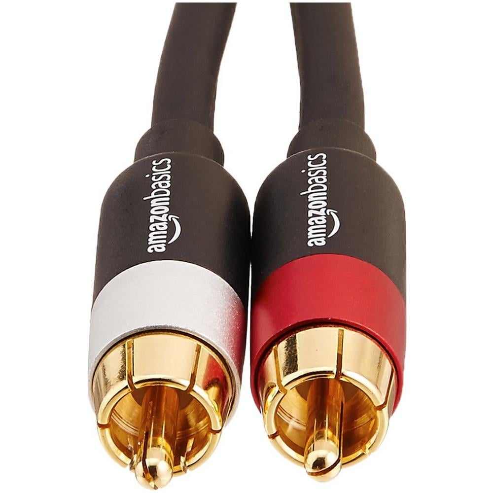 PBH-20216 1.22m 2 x RCA 2 x RCA Nero, Oro, Rosso, Bianco cavo audio - Foto 1