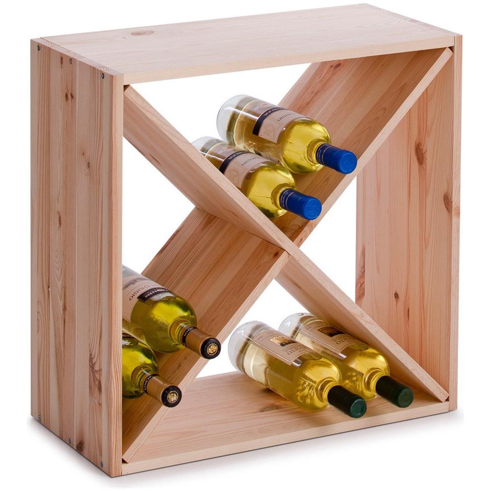 Portabottiglie In Legno, 24 Bottiglie, - Foto 1