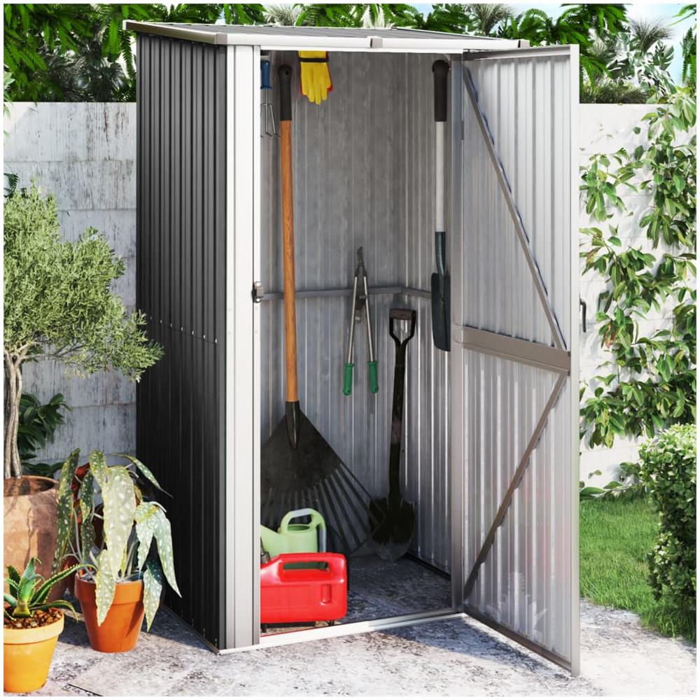 Capanno da Giardino Antracite 118,5x97x209,5 cm Acciaio Zincato - Foto 1