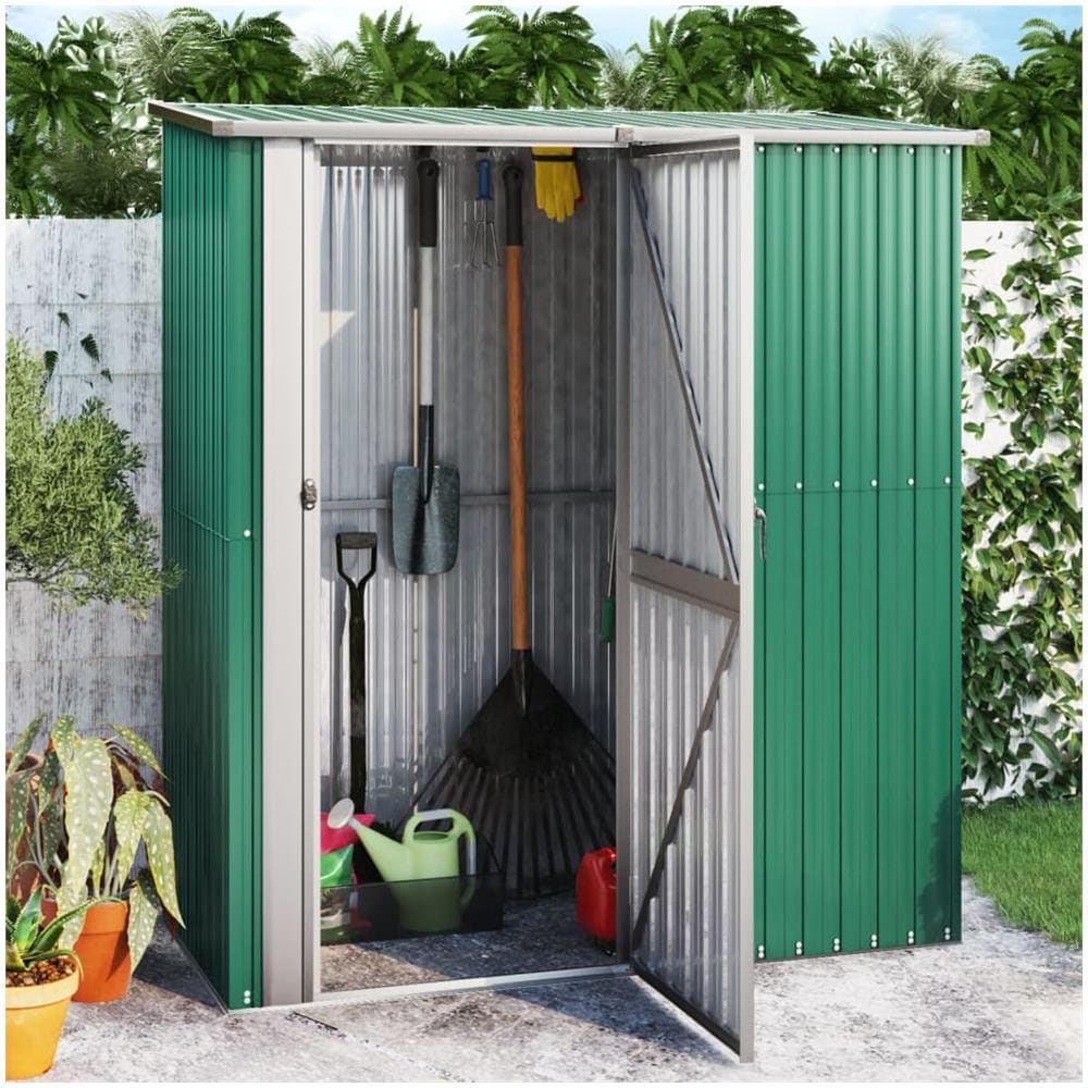 Capanno da Giardino Verde 180,5x97x209,5 cm in Acciaio Zincato - Foto 1