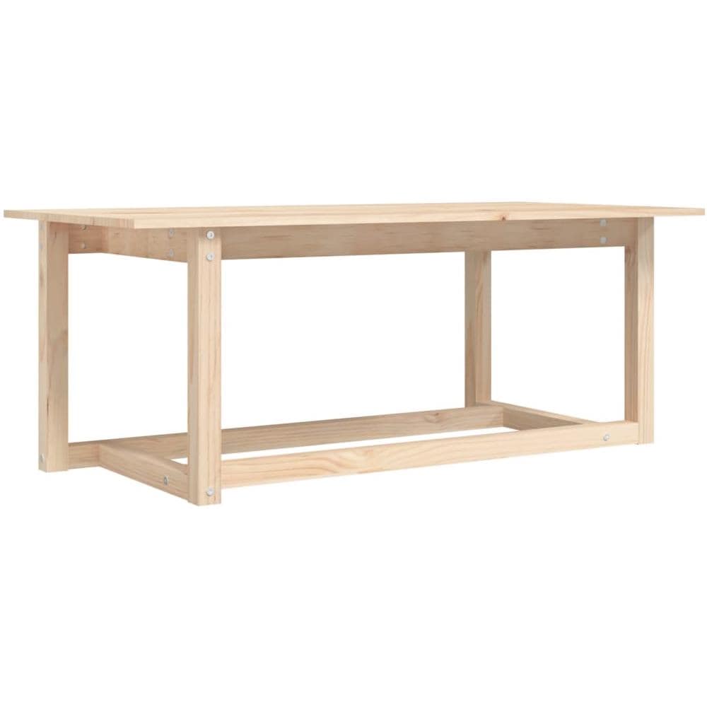 Tavolino da Salotto 110x55x45 cm Legno Massello di Pino - Foto 1
