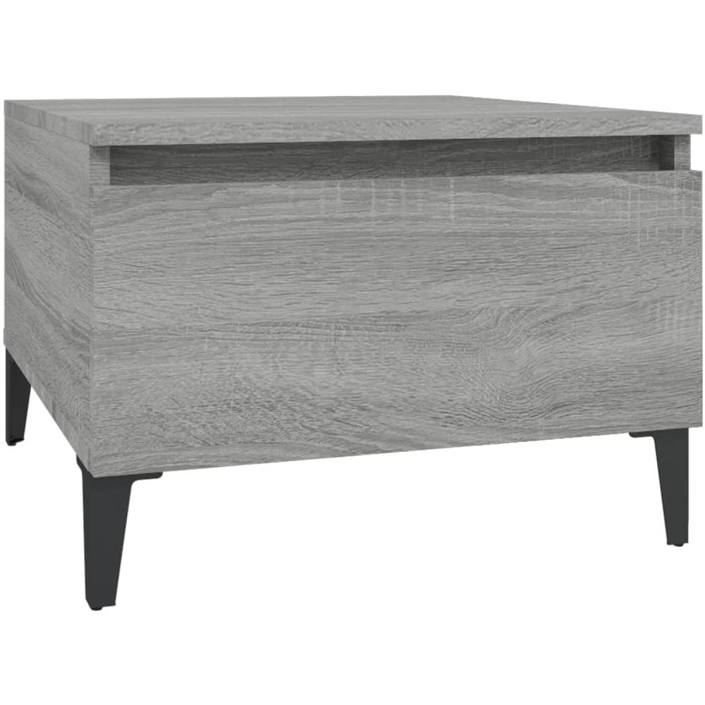 Tavolino Grigio Sonoma 50x46x35 Cm In Legno Multistrato - Foto 2
