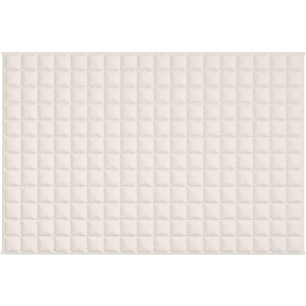 Coperta Ponderata Crema Chiaro 122x183 Cm 5 Kg Tessuto - Foto 2