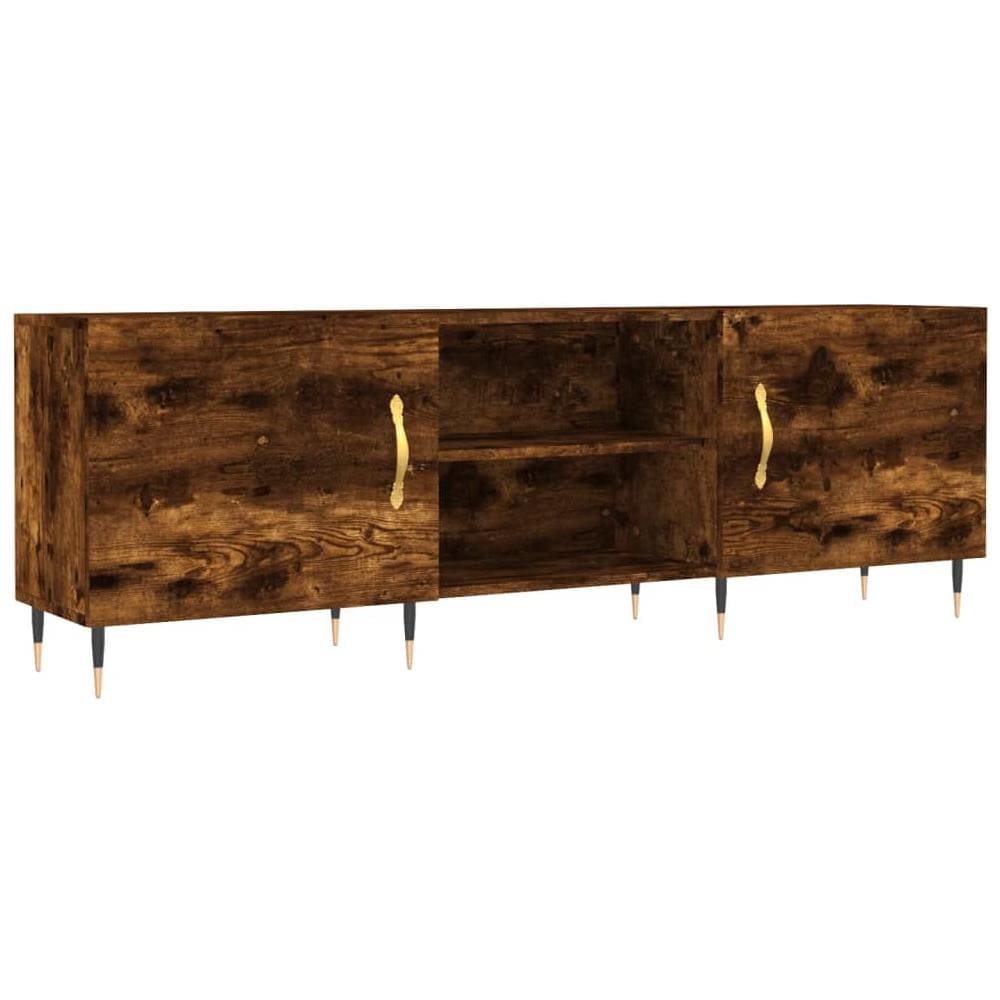 Mobile Porta Tv Rovere Fumo 150x30x50 Cm In Legno Multistrato - Foto 2