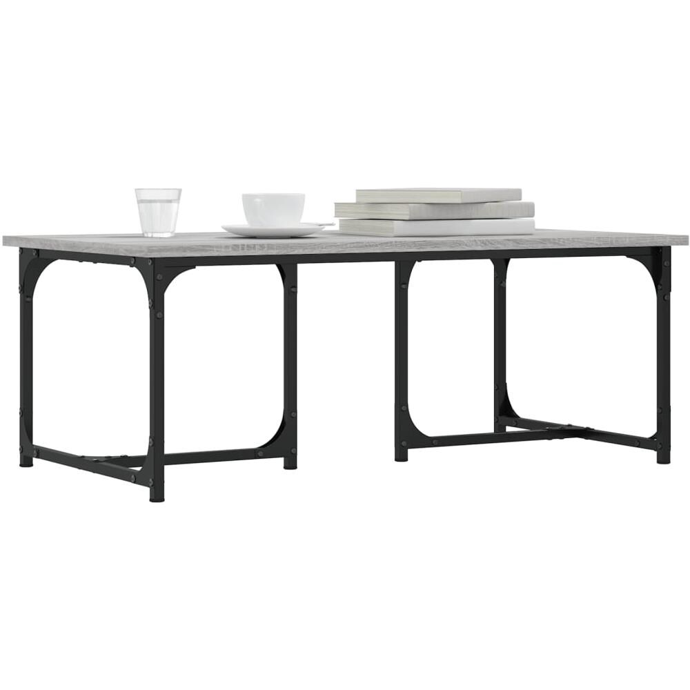 Tavolino Da Salotto Grigio Sonoma 90x50x35 Cm Legno Multistrato - Foto 3