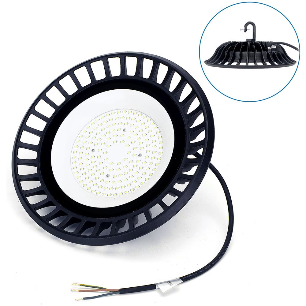 Aigostar Campana Led Faro Industriale Ufo 100watt 8300lm Luce Fredda Ip65 - Foto 1