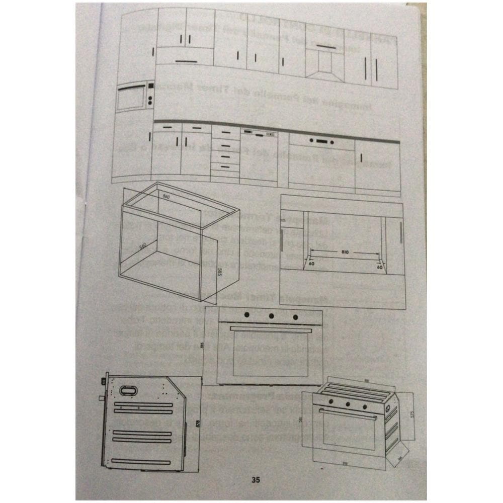 Forno Da Incasso /LUXELL 96 lt 90 cm Vent. 4 Funz. A9-SF3 VETRO BIANCO - Foto 2