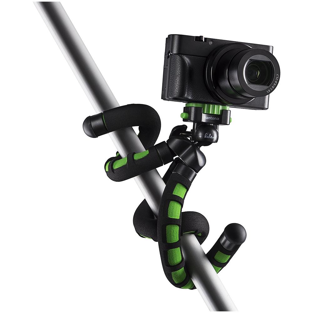 Cavalletto Treppiede Kaleido Altezza Max. 27 cm Nero / Verde - Foto 4