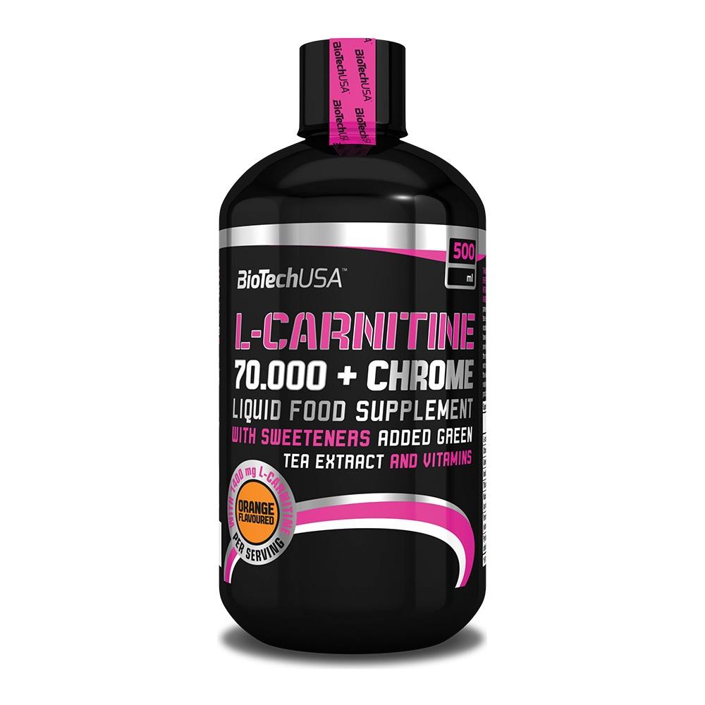 Liquid L-carnitine 70.000mg + Chrome 500ml - Arancia - Foto 1