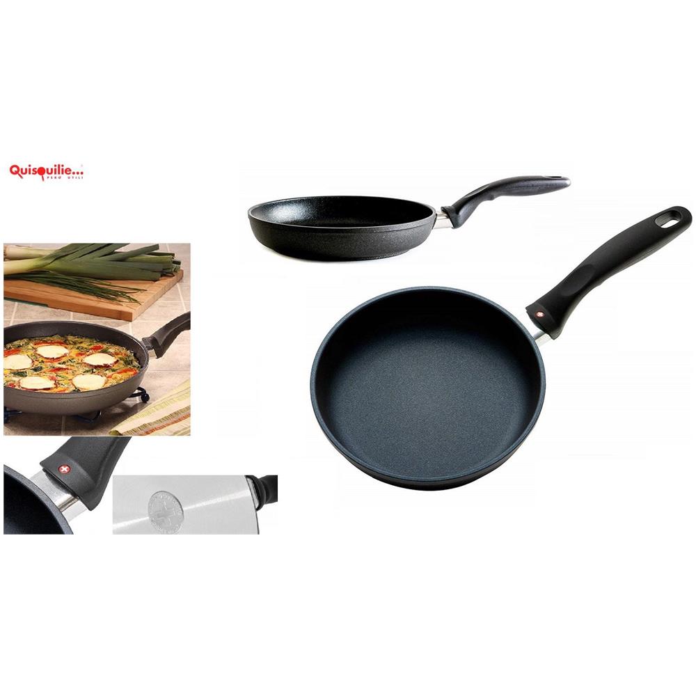 Padella Cm 28, Alluminio Pressofuso, induzione Swisse Made - Foto 1