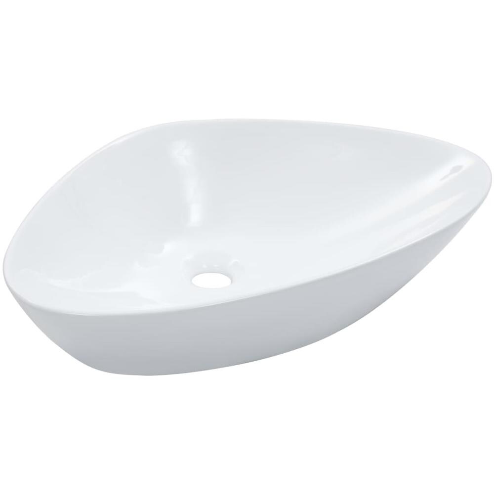 Lavandino 58,5x39x14 Cm In Ceramica Bianco - Foto 2