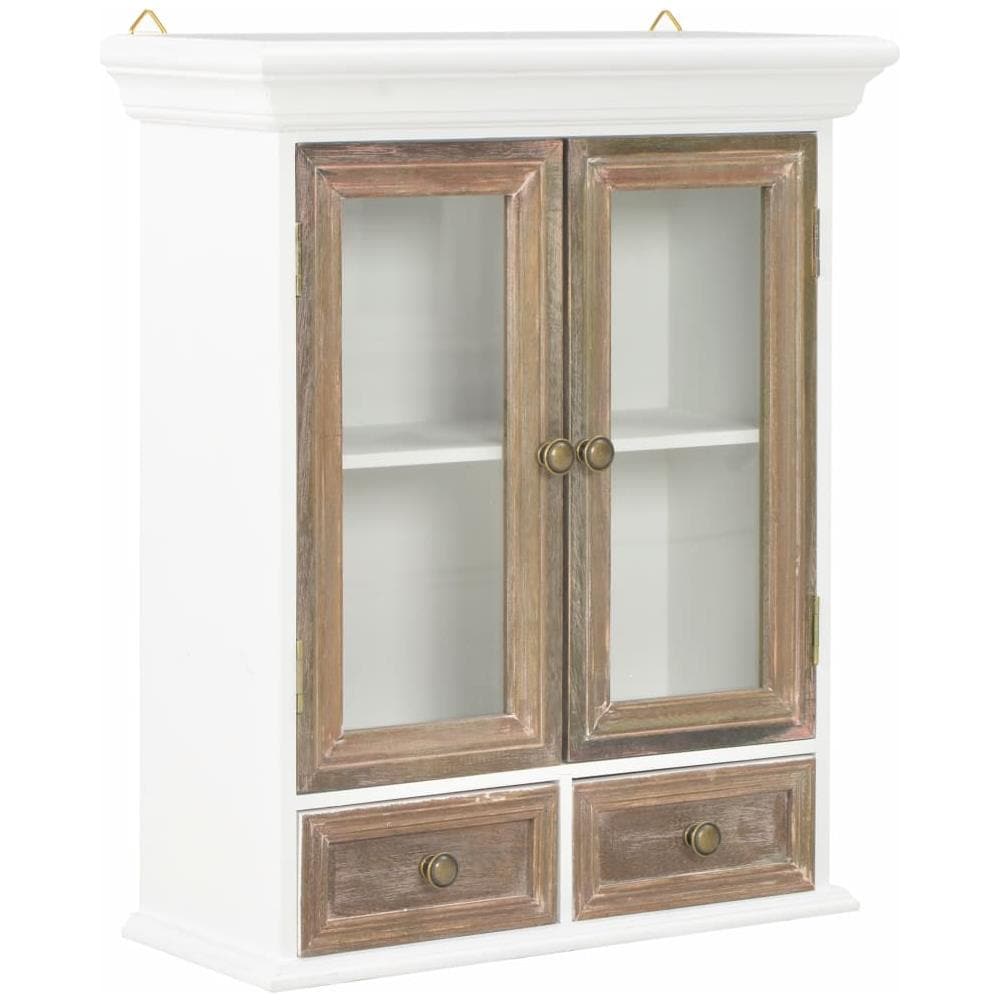 Armadietto a Muro Bianco 49x22x59 cm in Legno Multistrato - Foto 1