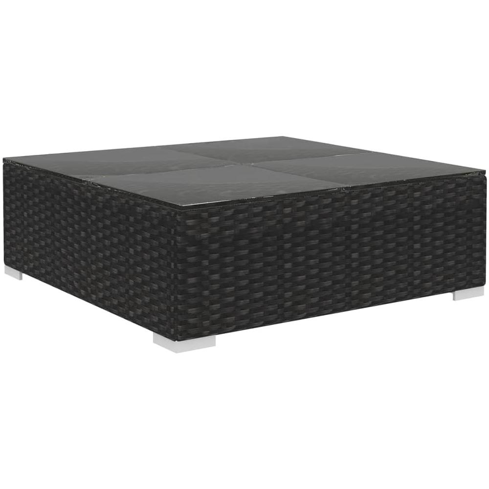 Set Divani Da Giardino 8 Pz Con Cuscini In Polyrattan Nero - Foto 8