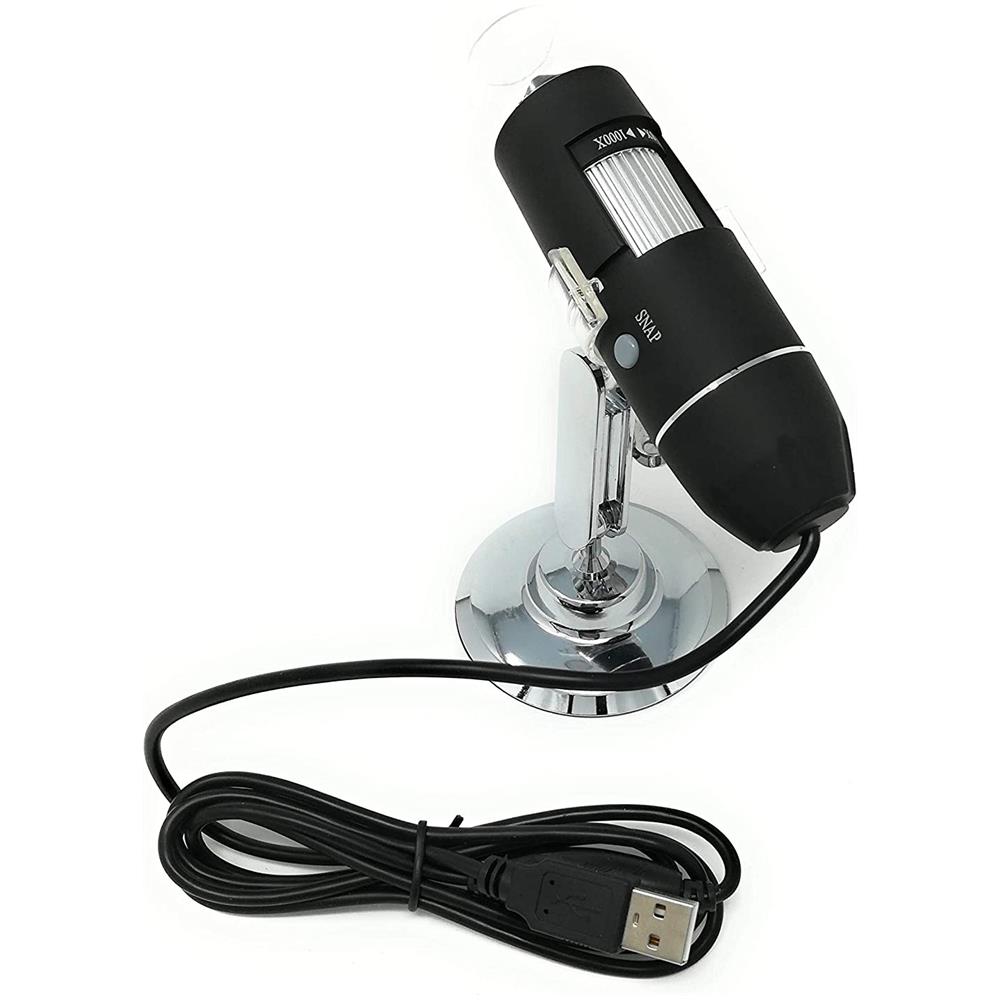 Microscopio Portatile Digitale 1000x Endoscopio Con Cavo Usb Camera 8 Led Pc - Foto 1