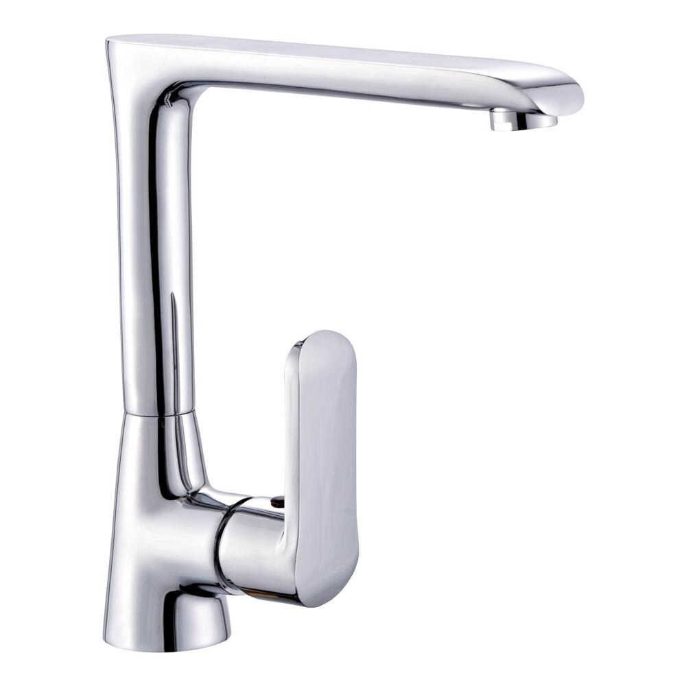 Miscelatore Monoforo Ottone Per Lavello Cucina Amsterdam Erogazione Orientabile *** Finitura- : Cromo Lucido - Foto 1