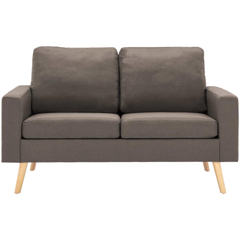 Divano a 2 Posti Grigio Talpa in Tessuto - Foto 2