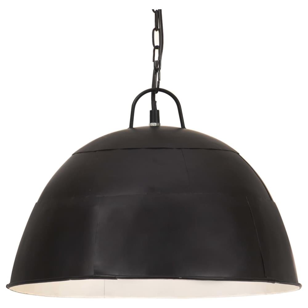 Lampada Industriale Vintage 25 W Nero Spento Rotonda 40 Cm E27 - Foto 1