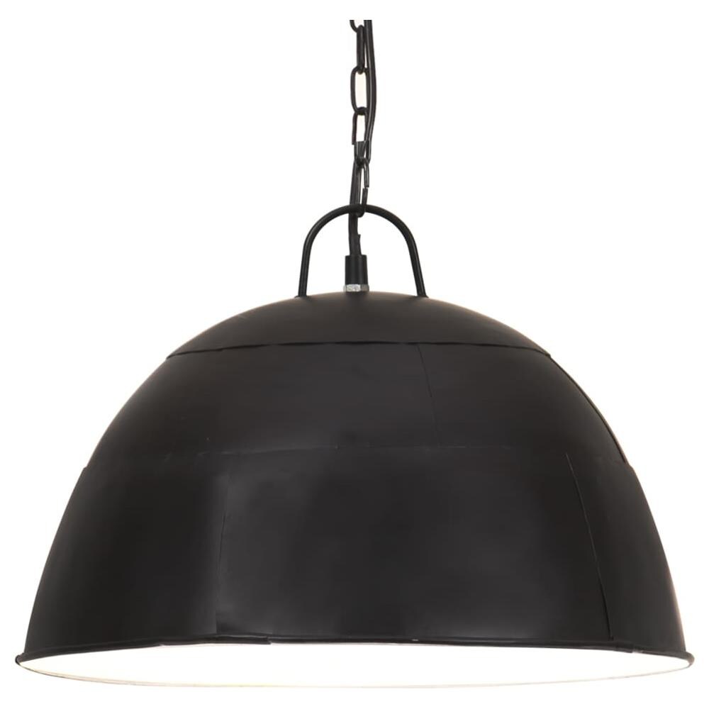 Lampada Industriale Vintage 25 W Nero Spento Rotonda 40 Cm E27 - Foto 2