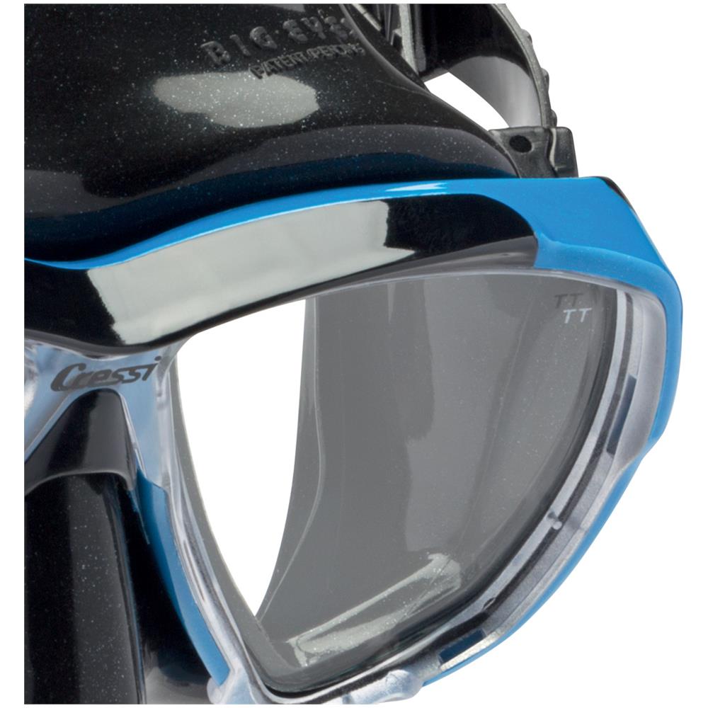 Big Eyes Mask Trasparente Nero / blu - Foto 2